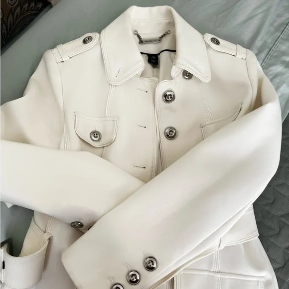 White House Black Market White Coat - Picture 7 of 7
